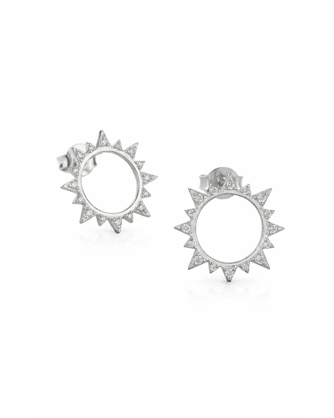 Radiant Solstice Stud Earrings – 925 Sterling Silver