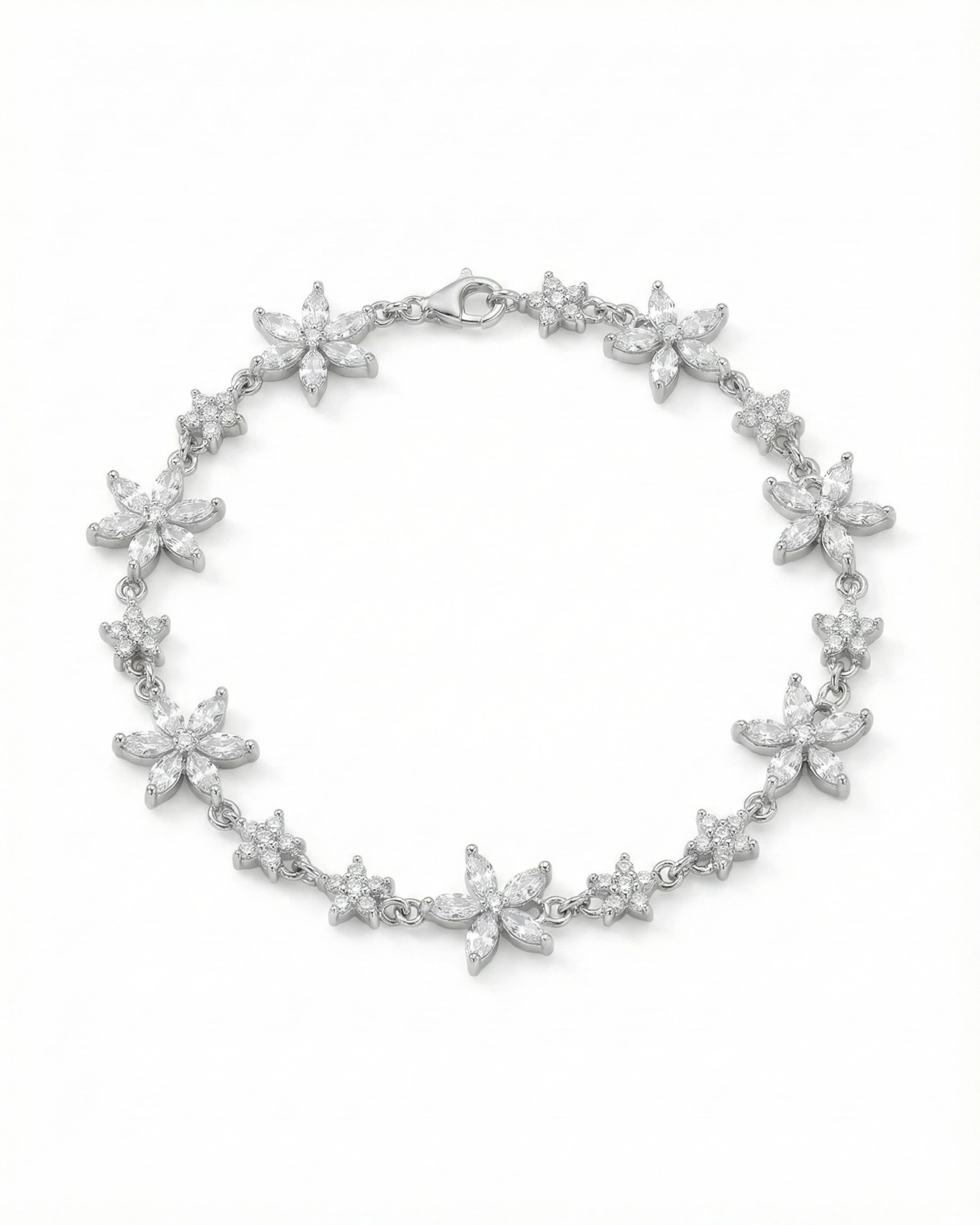Floral Meadow Zirconia Bracelet