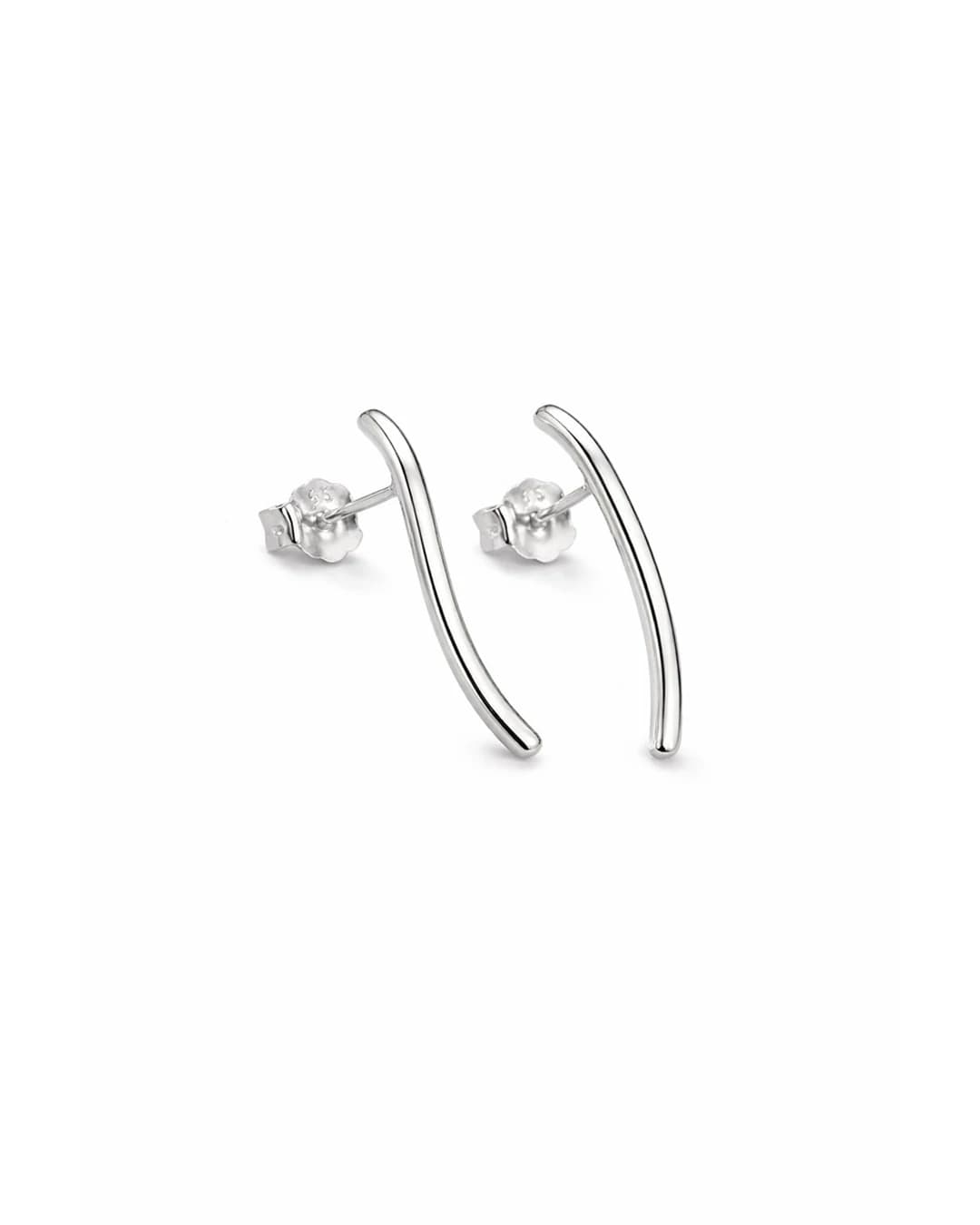 Graceful Tulip Bloom Stud Earrings – 925 Sterling Silver