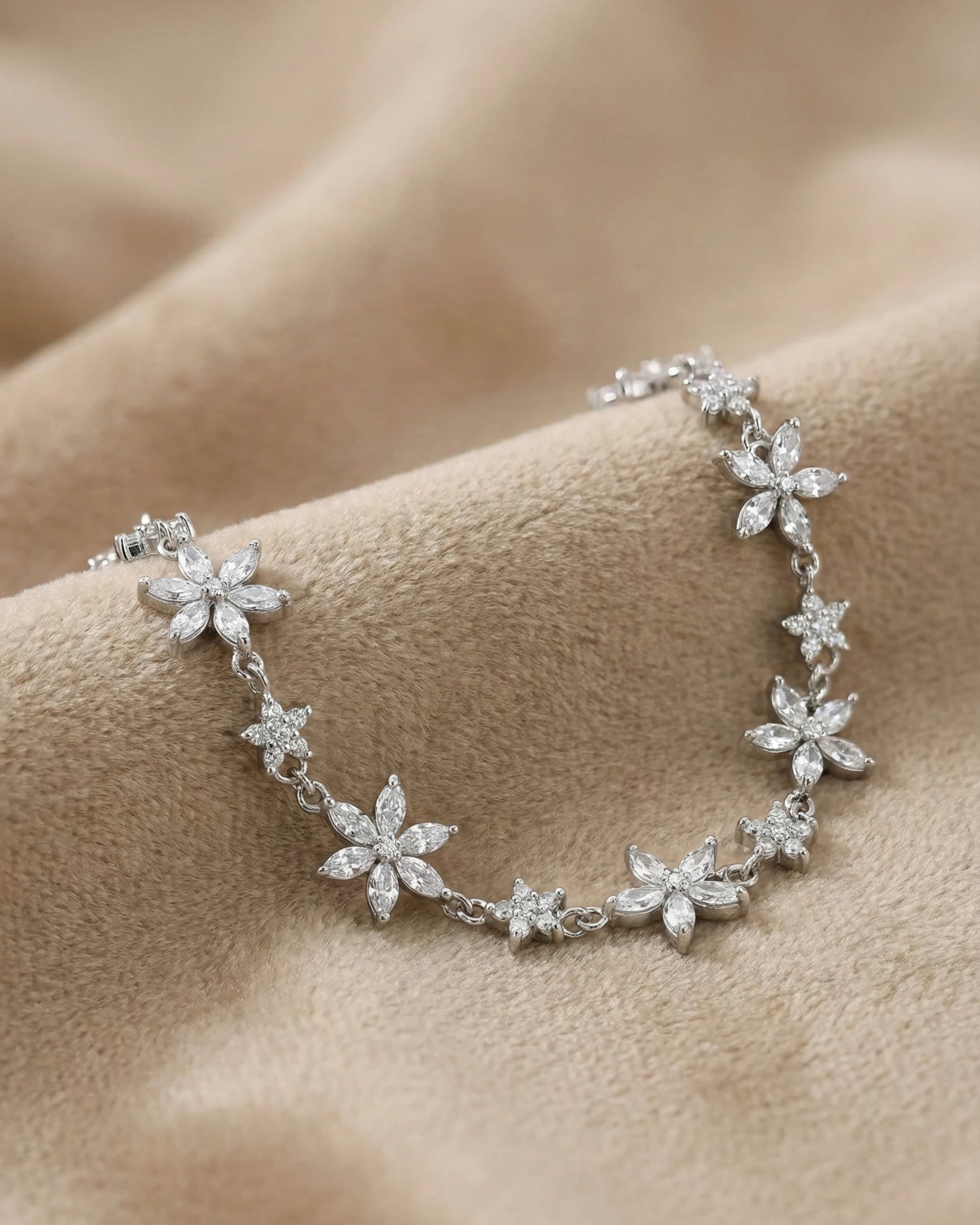 Floral Meadow Zirconia Bracelet view 3