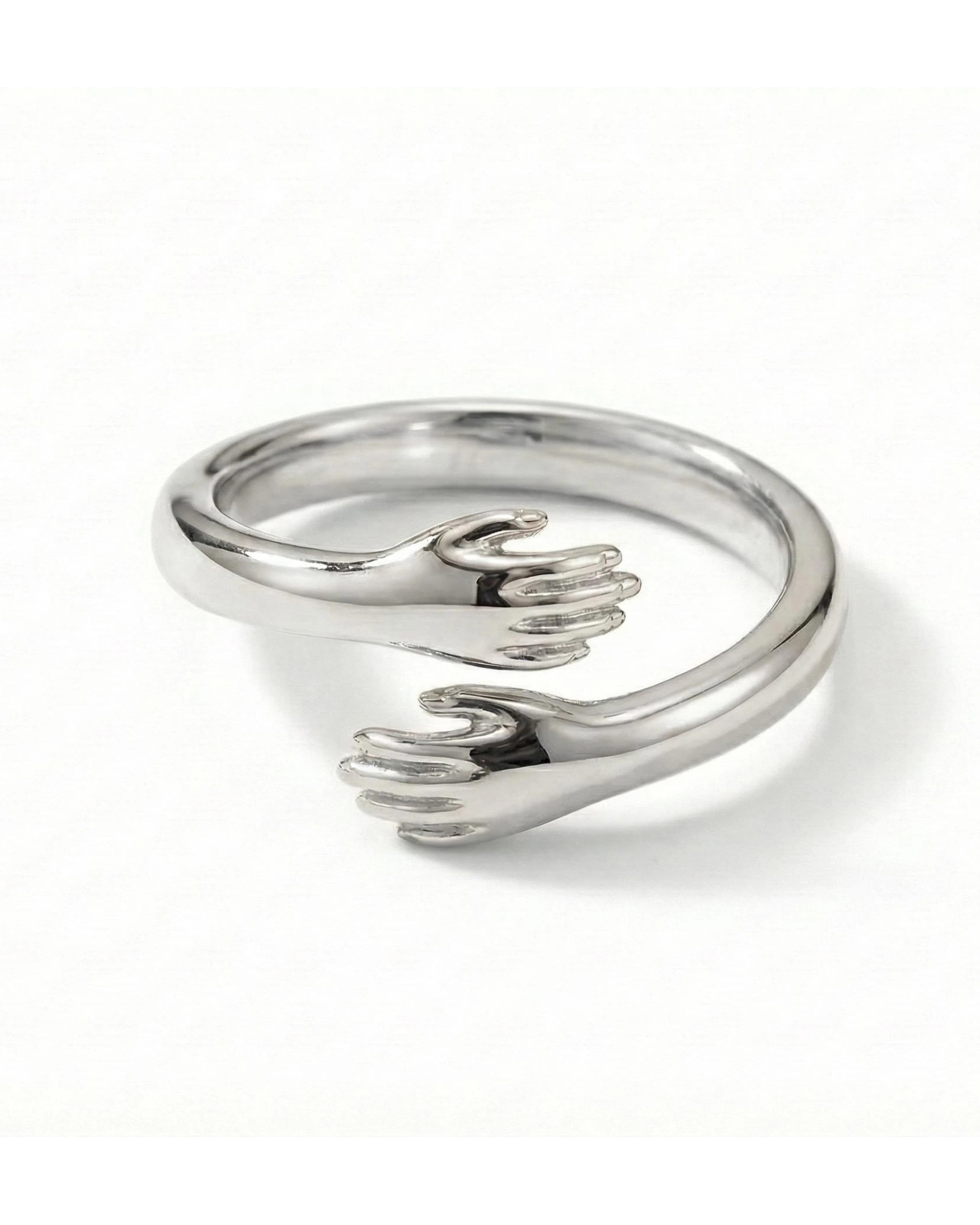 Everlasting Embrace Hug Ring – 925 Sterling Silver